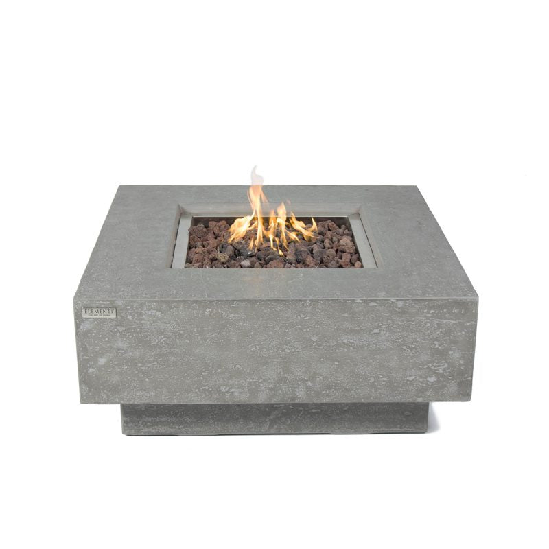 Manhattan Propane Fire Table in Light Gray