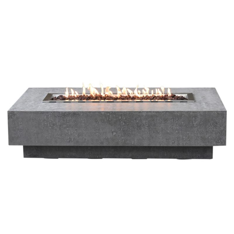 Hampton Propane Fire Table in Light Gray