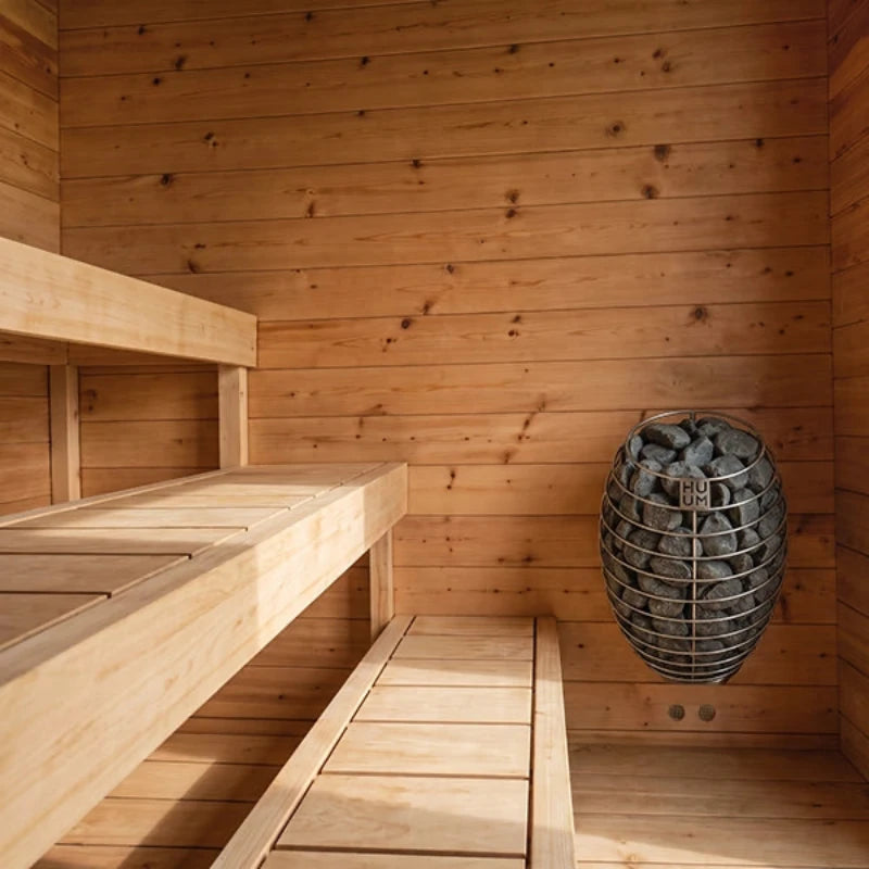 Canadian Timber Avalon Cedar Outdoor Sauna (3-4 Person) with Harvia 8kW Heater