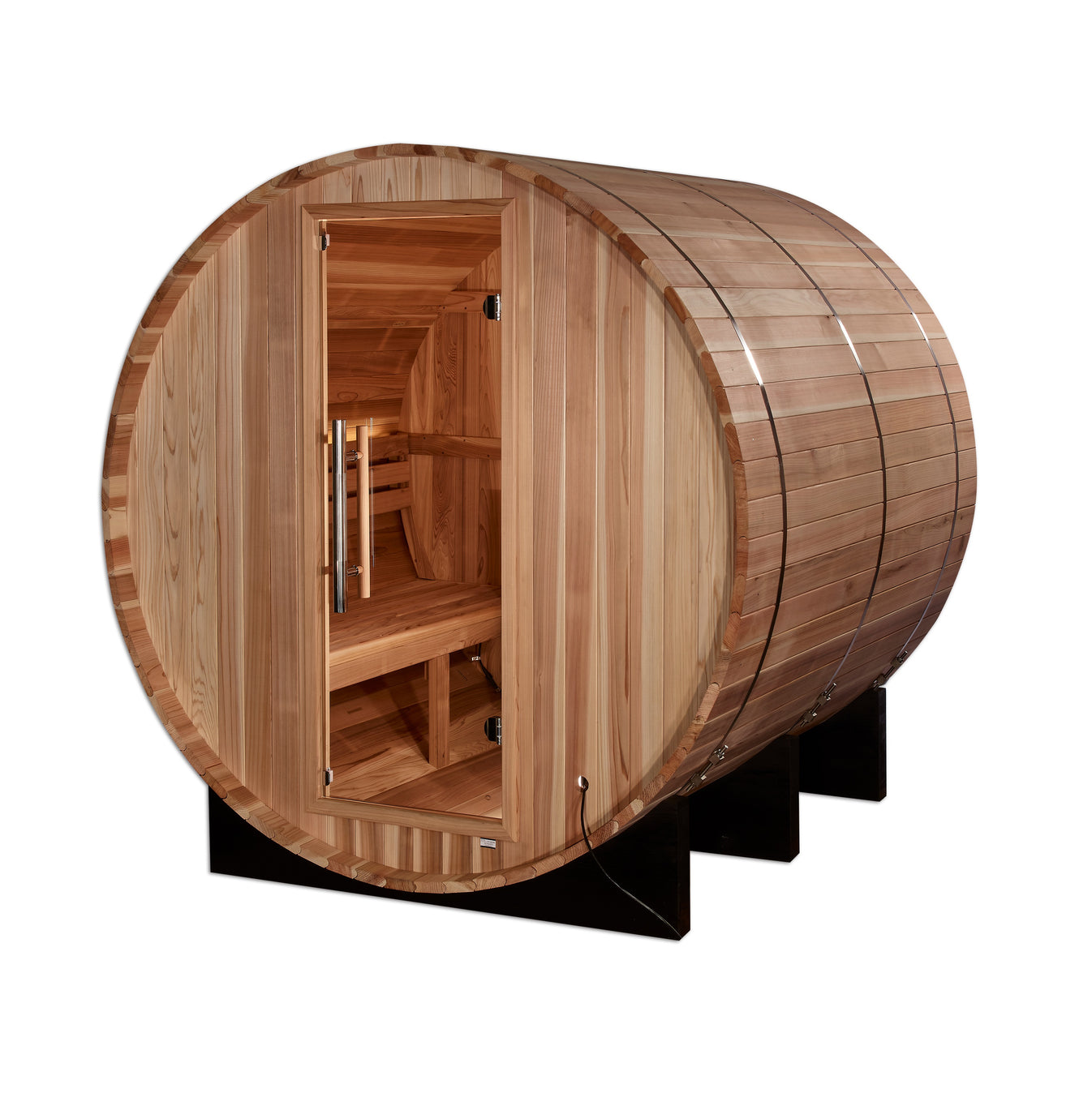 Arosa Cedar 4-Person Traditional Outdoor Barrel Sauna