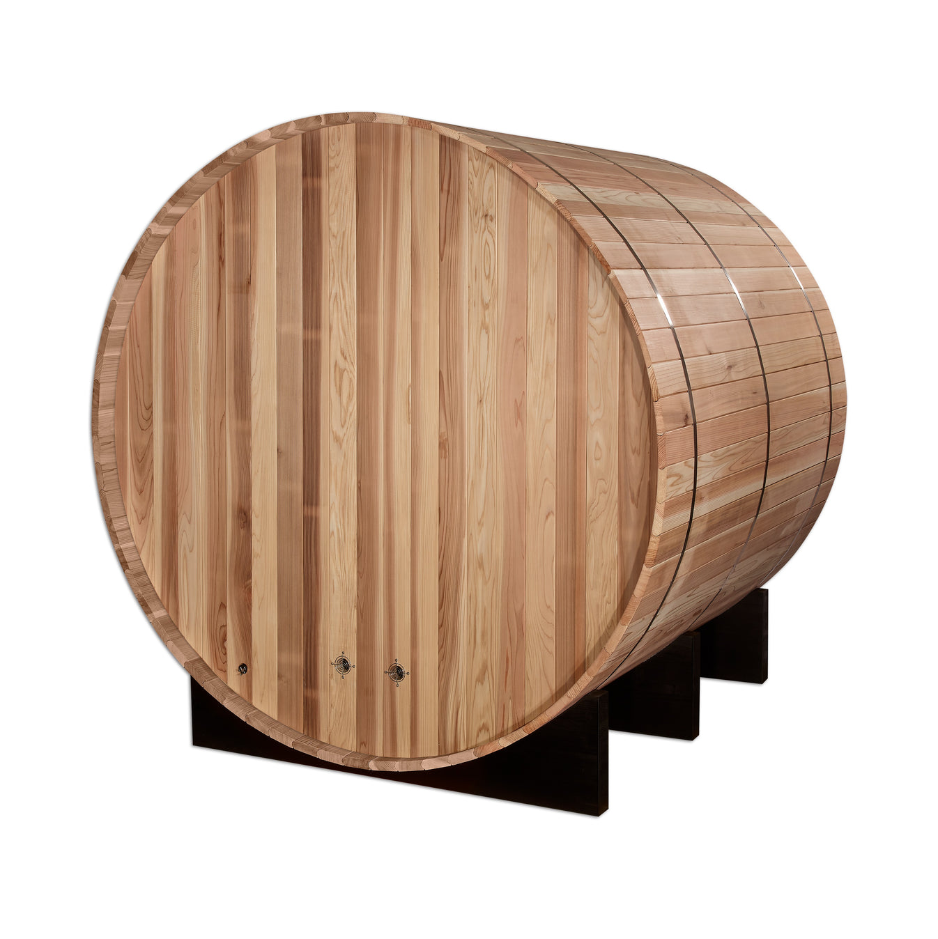 Arosa Cedar Outdoor Barrel Sauna (4-Person) with Harvia 6kW Heater