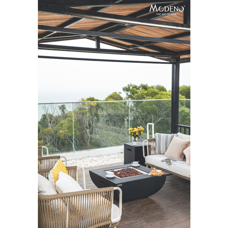 Aurora Propane Fire Table in Dark Gray