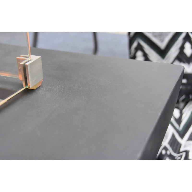 Aurora Propane Fire Table in Dark Gray