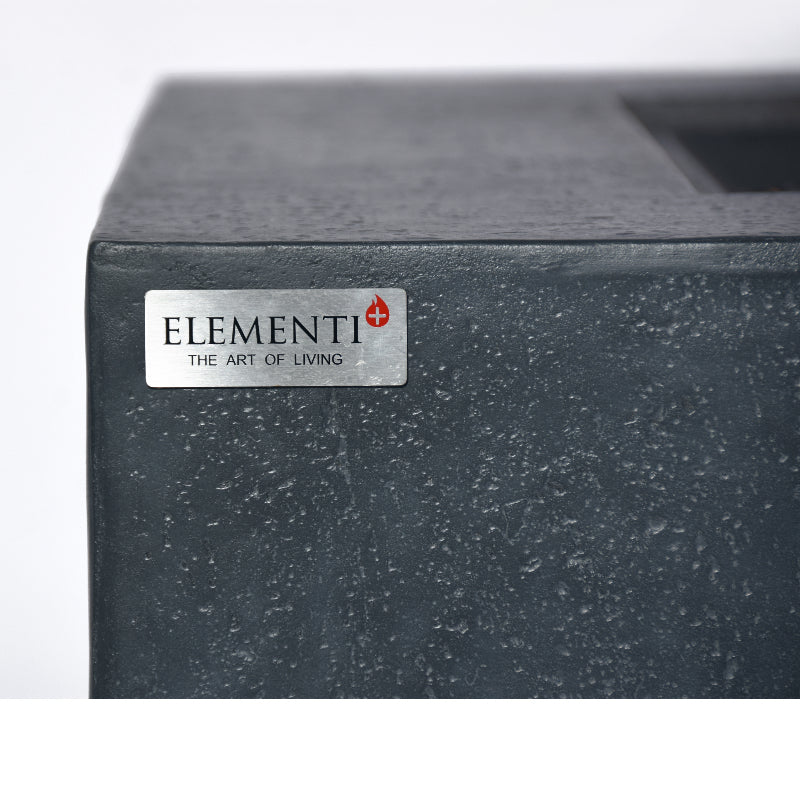 Bergen Propane Fire Table in Dark Gray