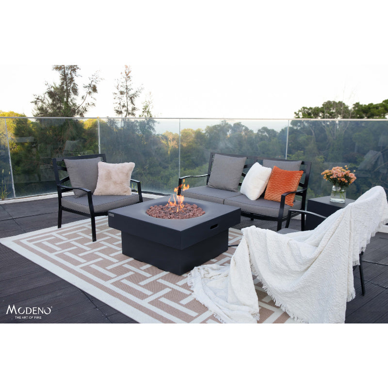 Branford Propane Fire Table in Black