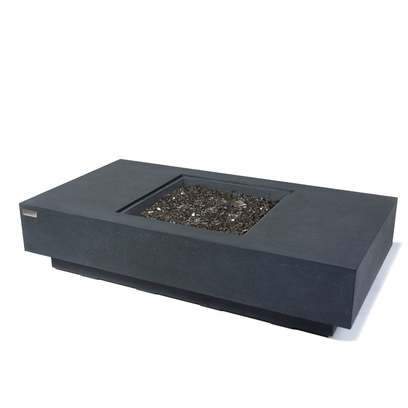 Cannes Propane Fire Table in Dark Gray