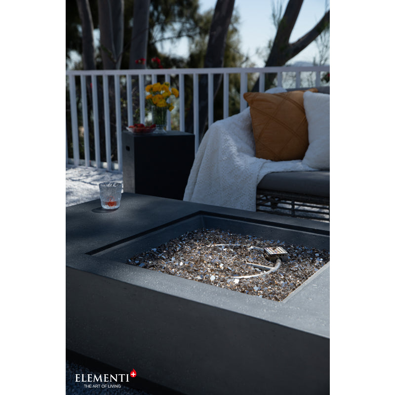 Cannes Propane Fire Table in Dark Gray