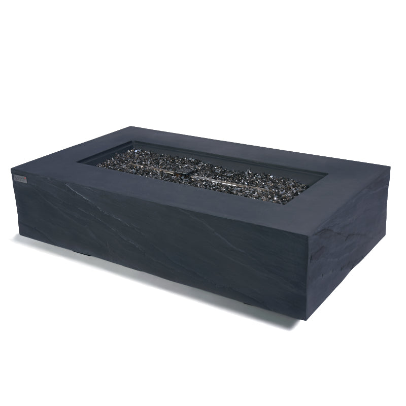 Cape Town Propane Fire Table in Slate Black