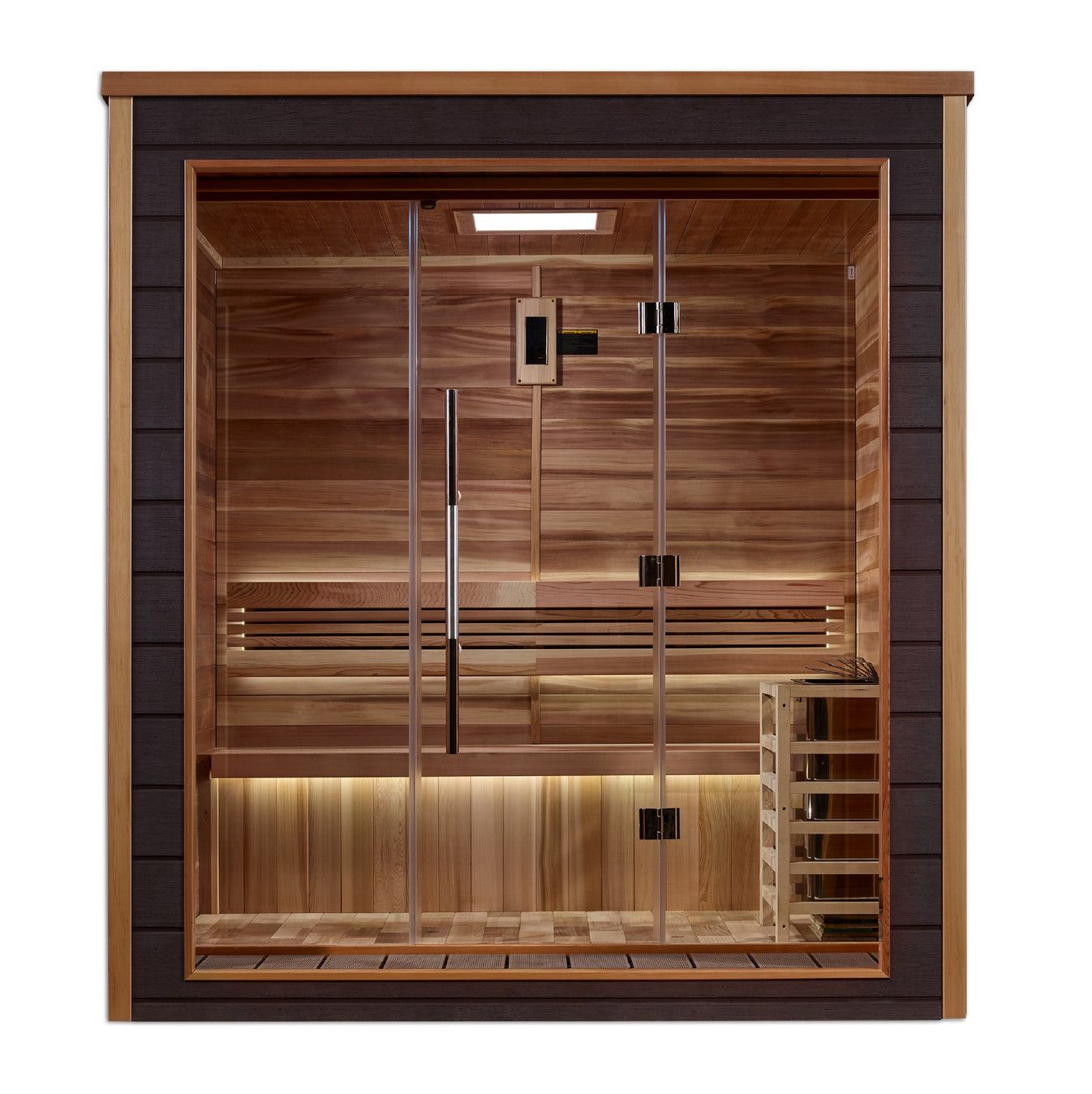 Drammen Cedar-Interior 3-Person Traditional Outdoor Modern Sauna