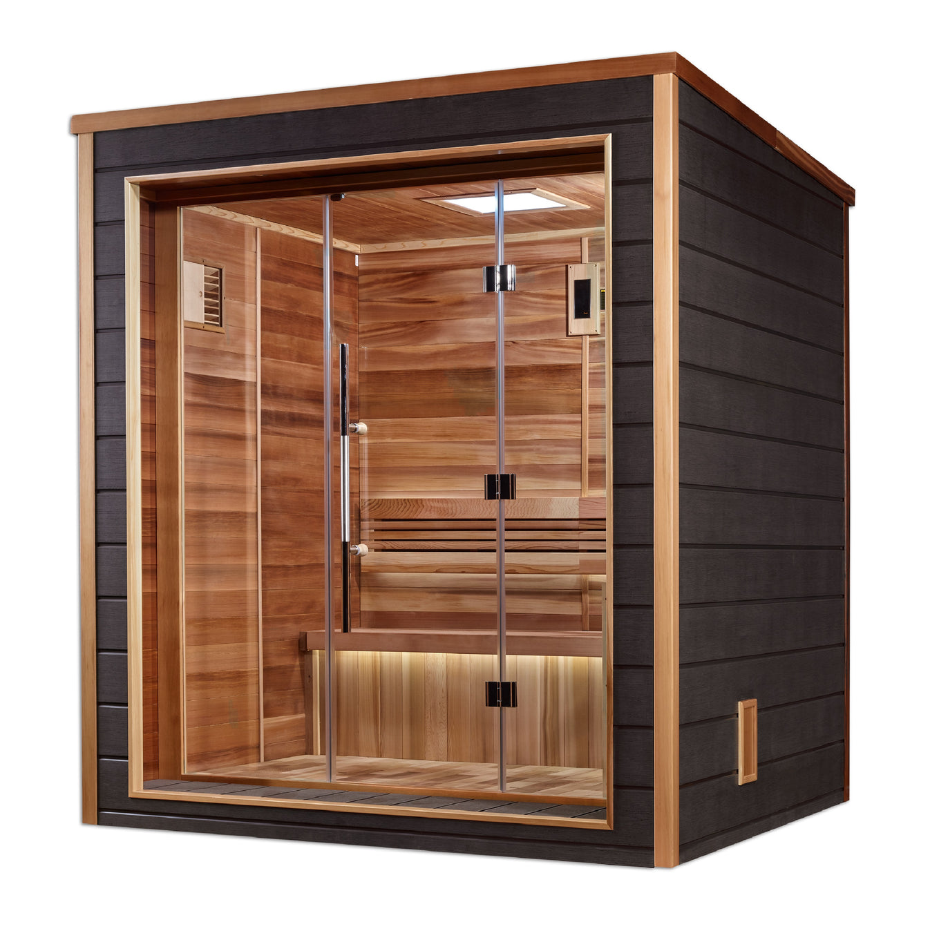 Drammen Cedar-Interior 3-Person Traditional Outdoor Modern Sauna