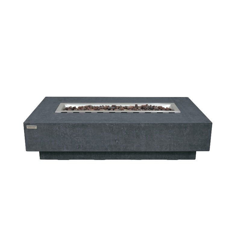 Hampton Propane Fire Table in Dark Gray