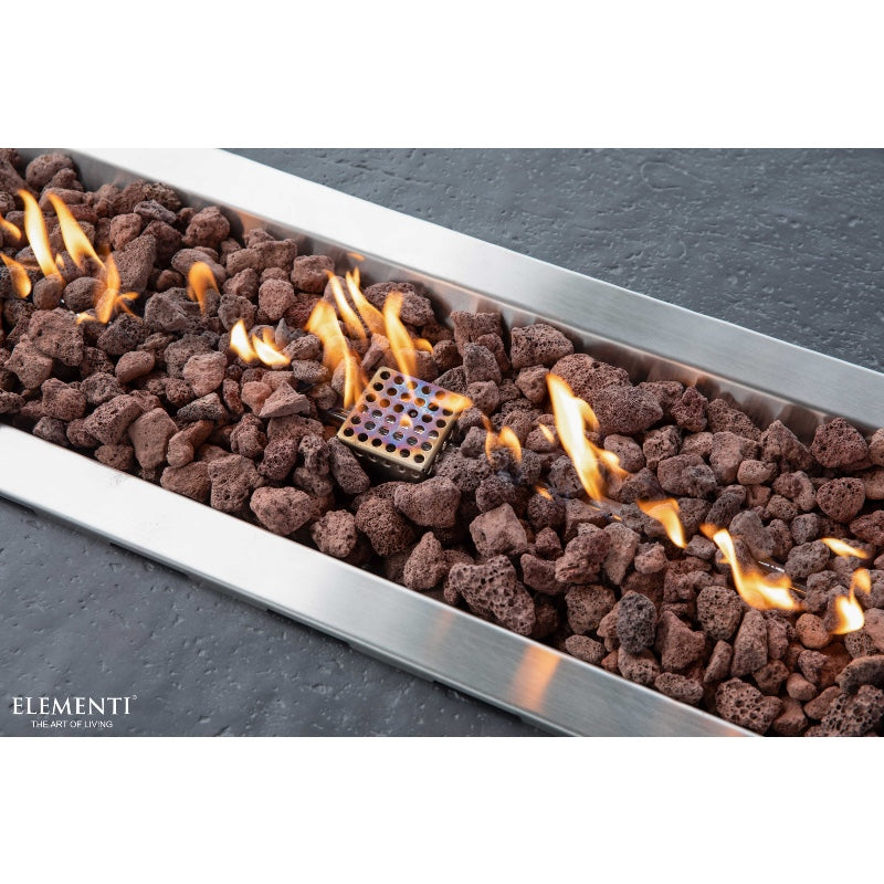 Hampton Propane Fire Table in Dark Gray