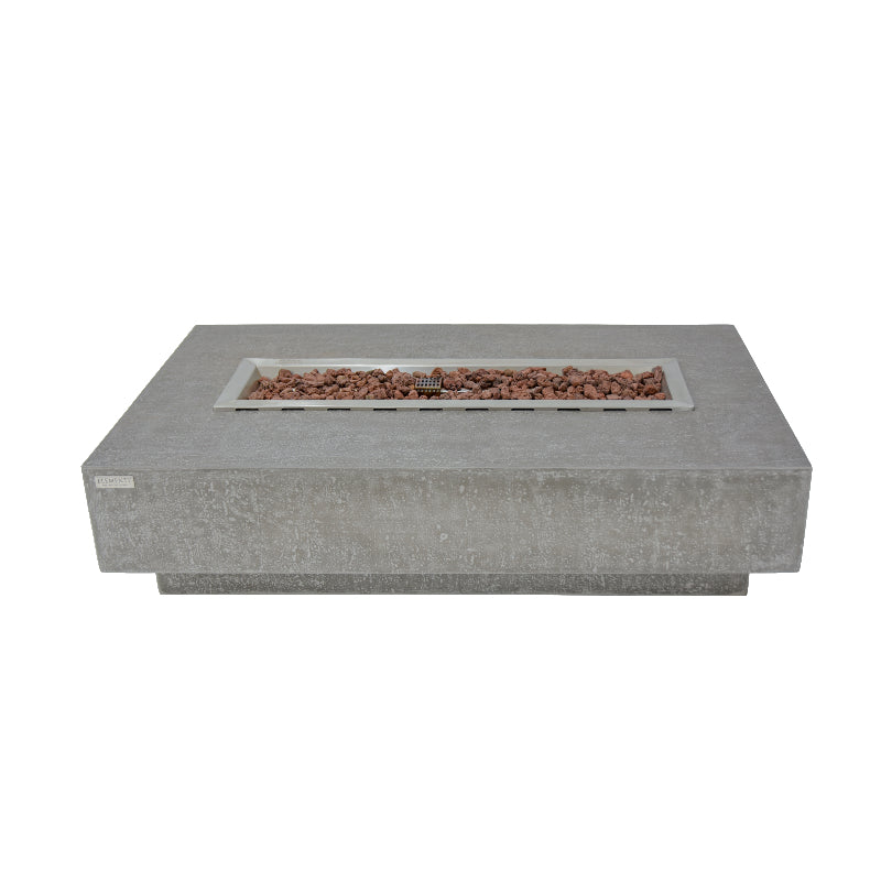 Hampton Propane Fire Table in Light Gray