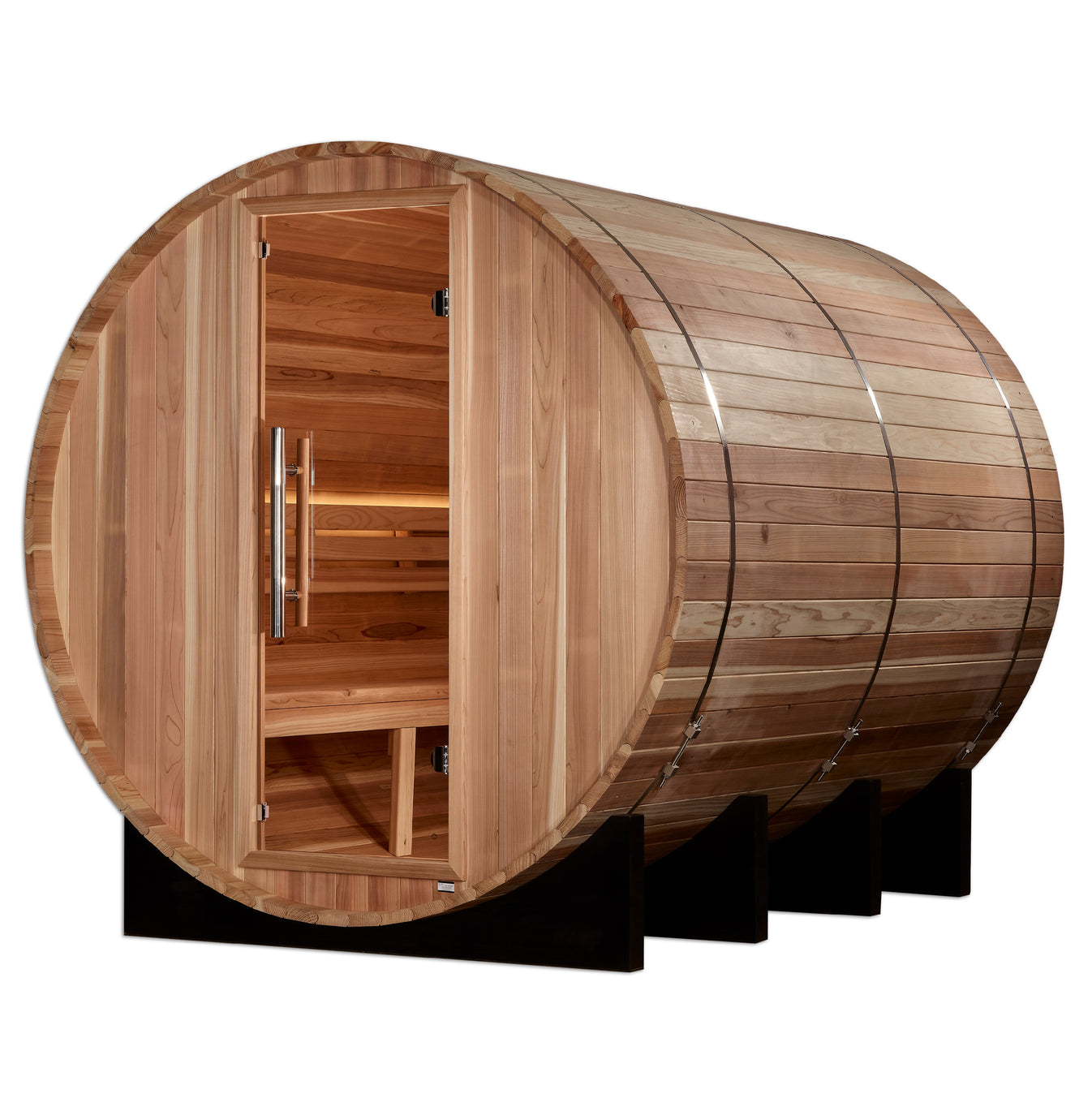Klosters Cedar 6-Person Traditional Outdoor Barrel Sauna