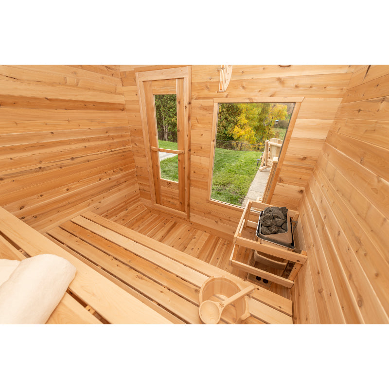 Canadian Timber Luna Cedar 2-3 Person Traditional Outdoor Sauna
