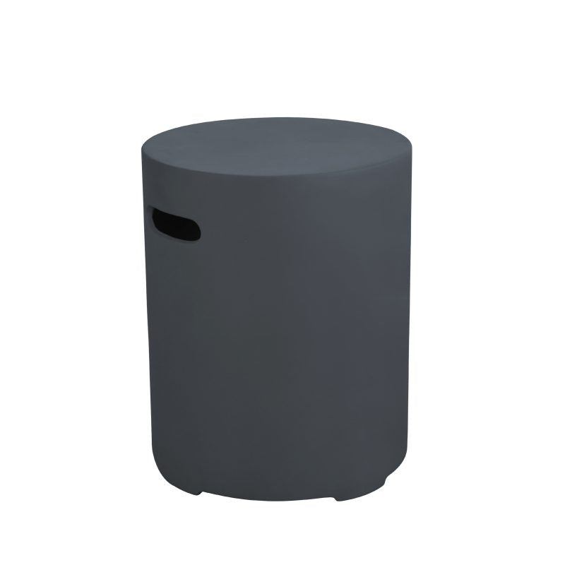 Round Propane Tank Cover in Dark Gray