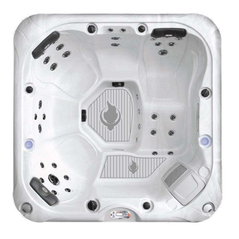 LYS5000 6-Person 34-Jet Hot Tub with Lounger