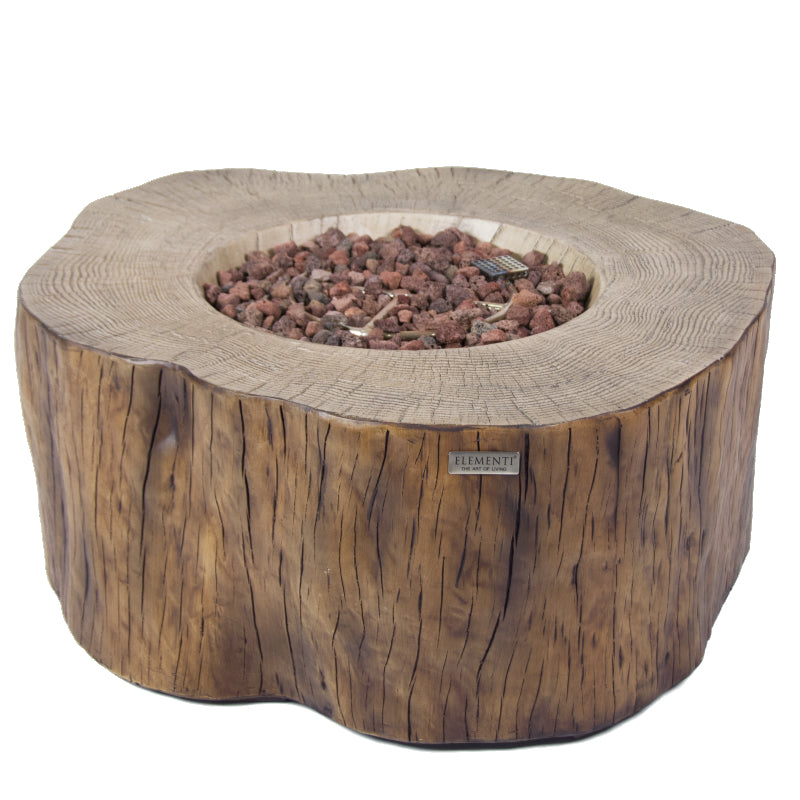 Manchester Propane Fire Table in Red Wood