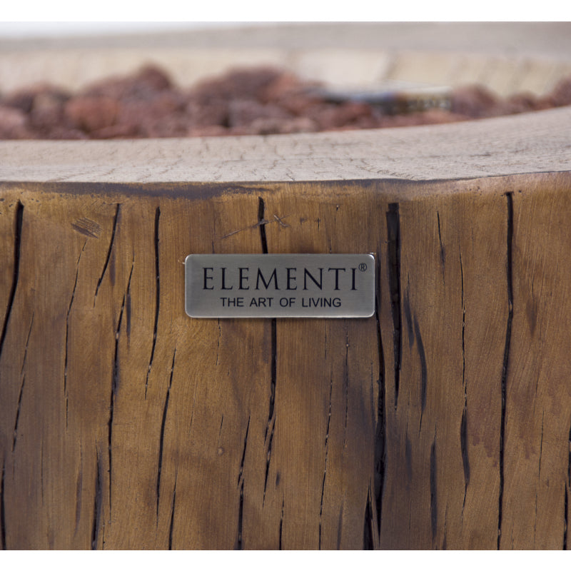 Manchester Propane Fire Table in Red Wood