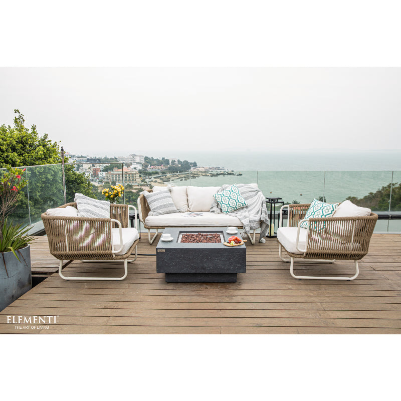 Manhattan Propane Fire Table in Dark Gray