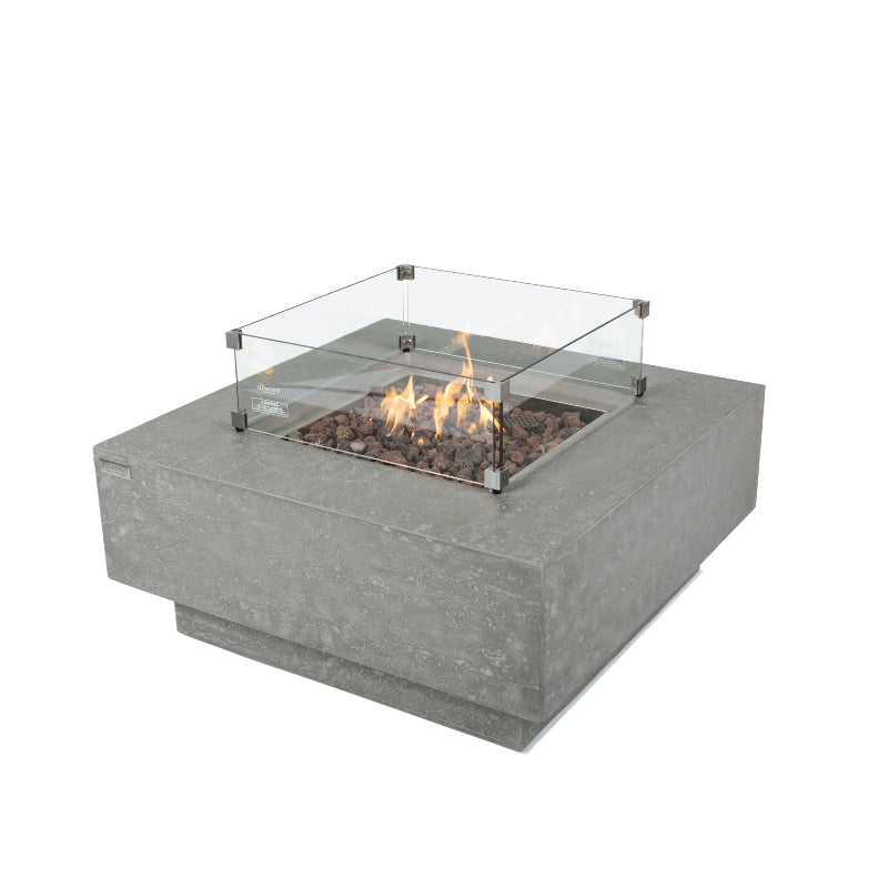 Manhattan Propane Fire Table in Light Gray
