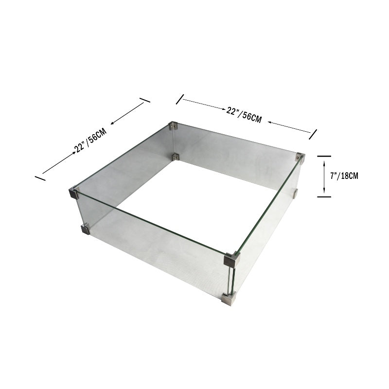 Wind Screen for Manhattan Propane Fire Table