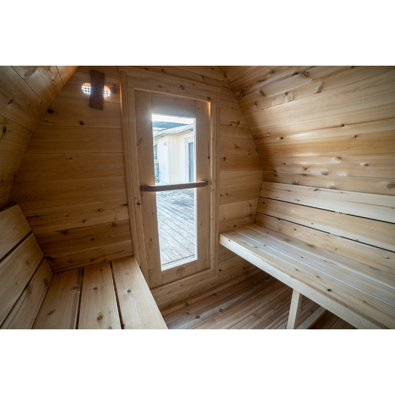 Canadian Timber MiniPOD Cedar 3-4 Person Traditional Outdoor Sauna