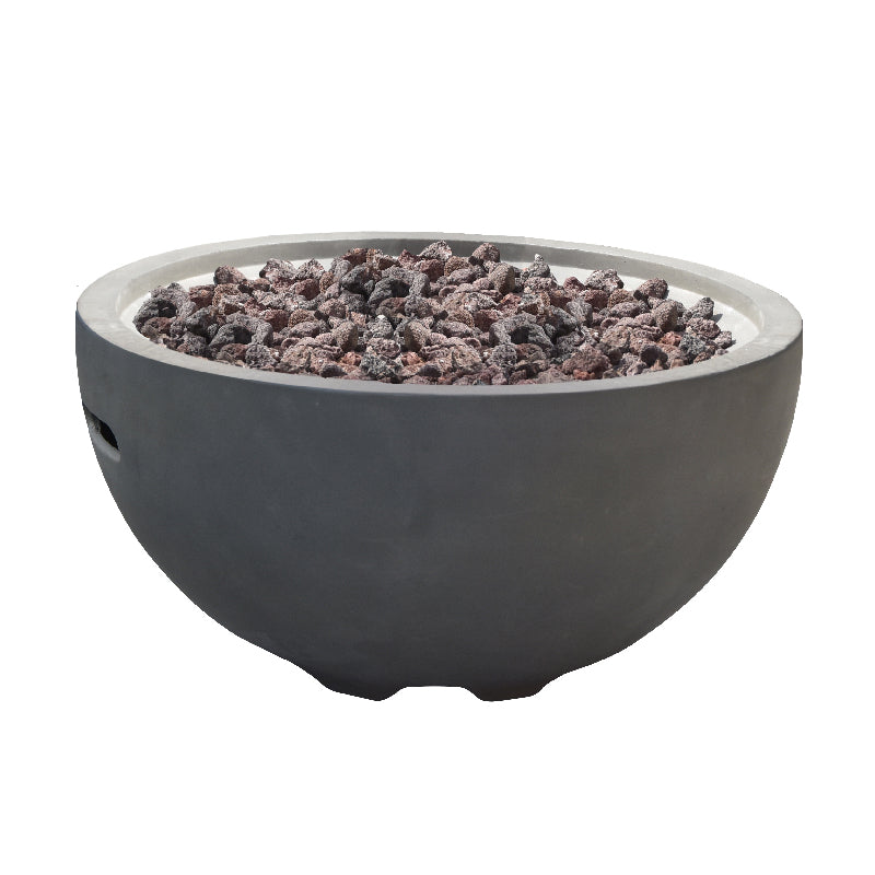 Nantucket Propane Fire Bowl in Light Gray