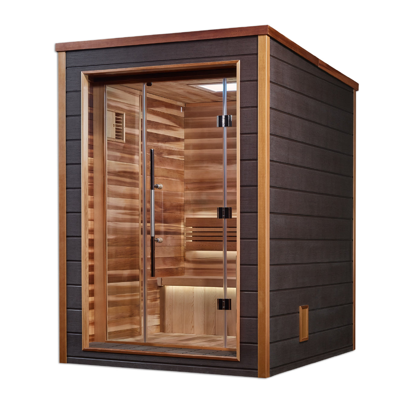 Narvik Outdoor Sauna (2 Person) with Cedar Interior and Harvia 6kW Heater