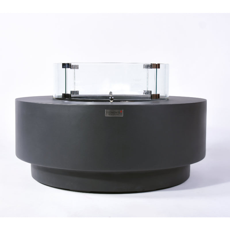 Nimes Propane Fire Table in Dark Gray