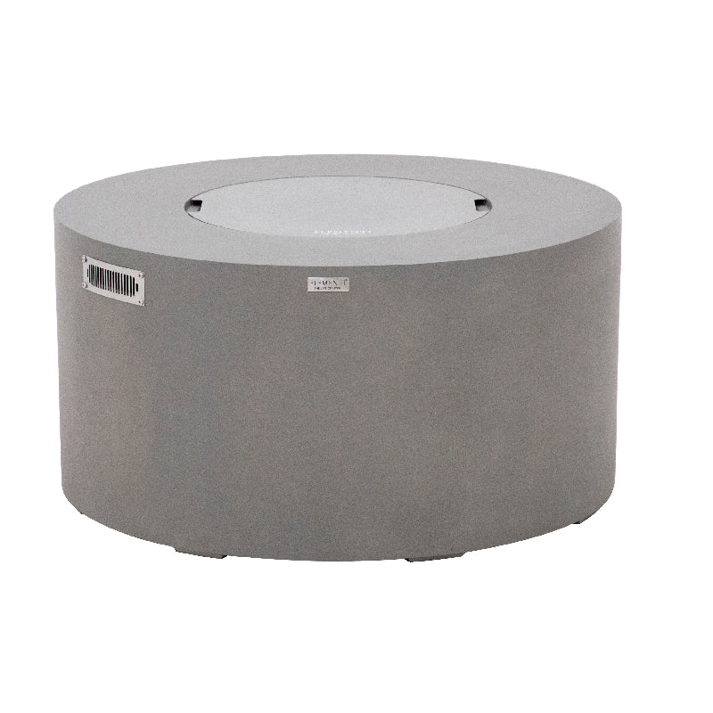 Pacaya Fire Table with Hidden Propane Tank in Light Gray