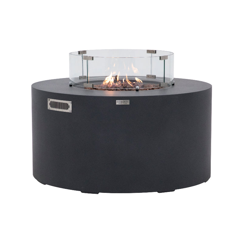Pacaya Fire Table with Hidden Propane Tank in Dark Gray