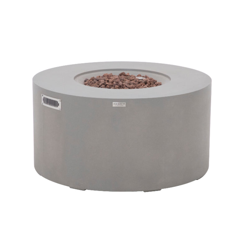 Pacaya Fire Table with Hidden Propane Tank in Light Gray