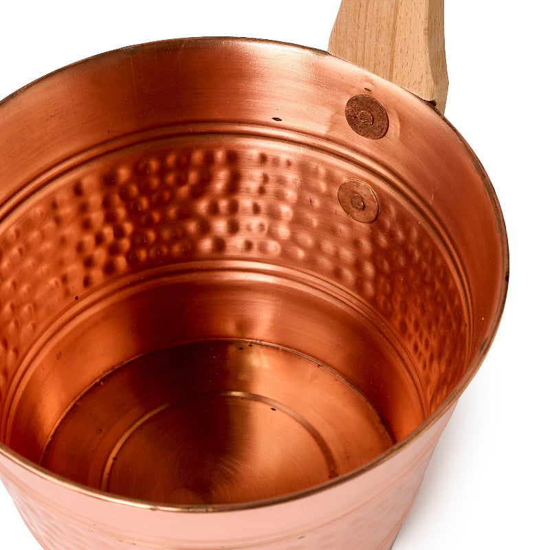 Copper Bucket & Ladle Set