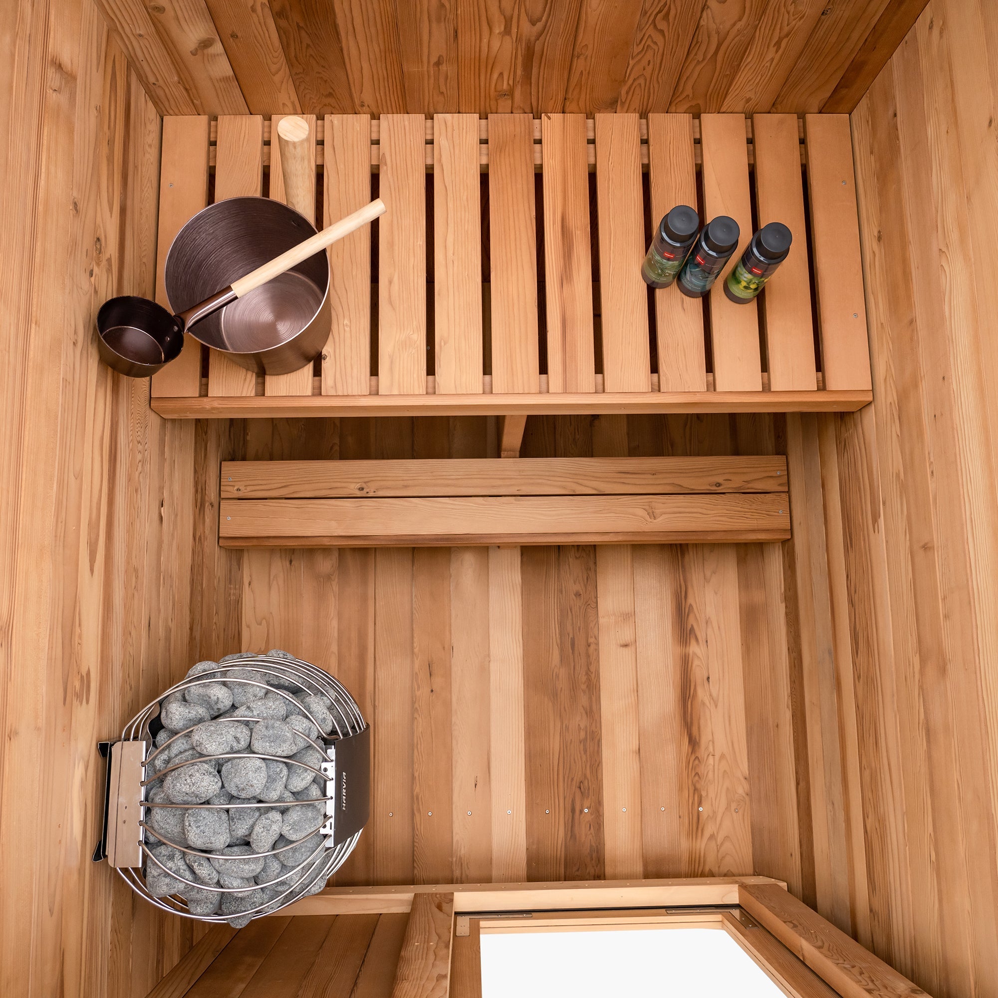 Duo Canadian Thermowood Outdoor Sauna (2-Person) with Harvia 8KW Heater
