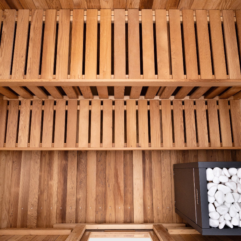 Summit Canadian Thermowood Outdoor Sauna (6-Person) with Harvia KIP 8kW Heater