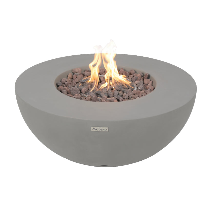 Roca Propane Fire Table in Light Gray