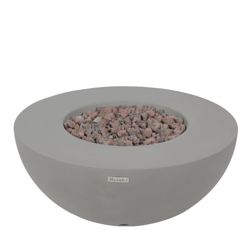 Roca Propane Fire Table in Light Gray