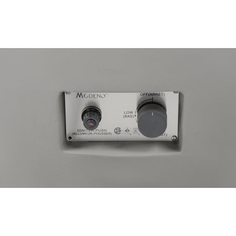 Roca Propane Fire Table in Light Gray