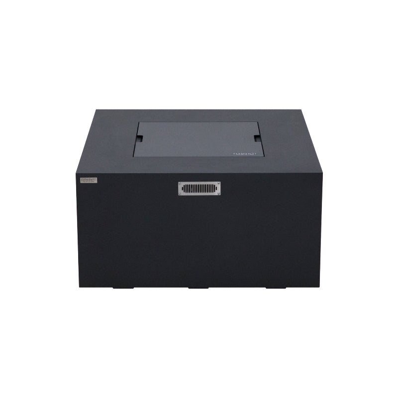 Rocky Fire Table with Hidden Propane Tank in Dark Gray