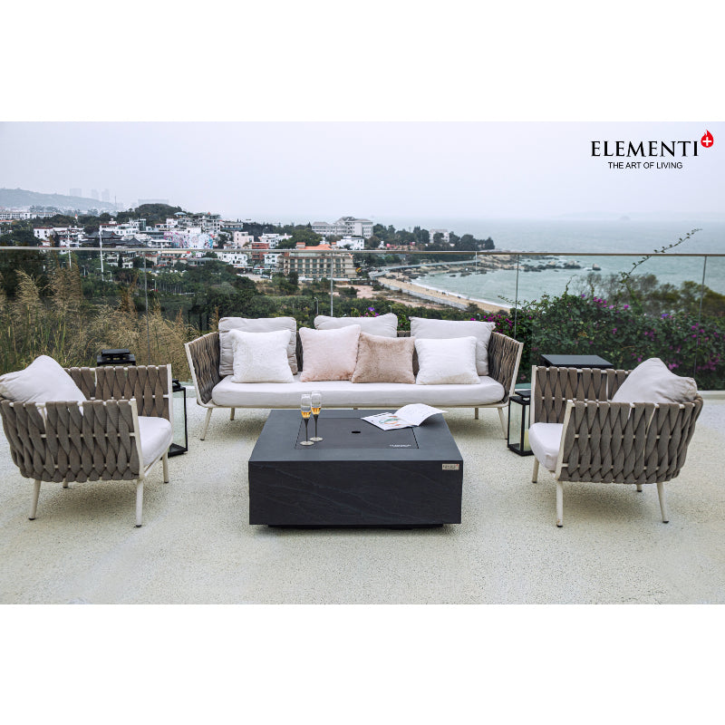 Roraima Propane Fire Table in Slate Black