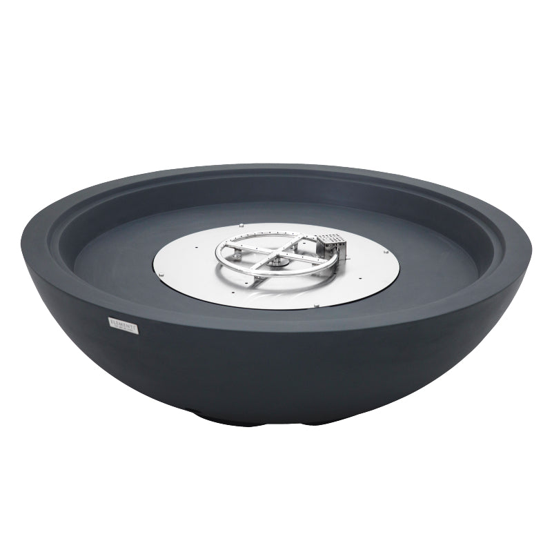 Rose Bowl Propane Fire Table in Dark Gray