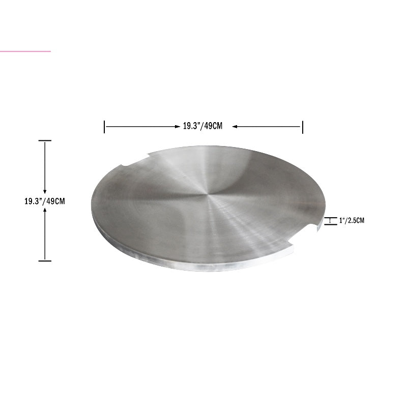 Stainless Steel Lid for Boulder Propane Fire Table