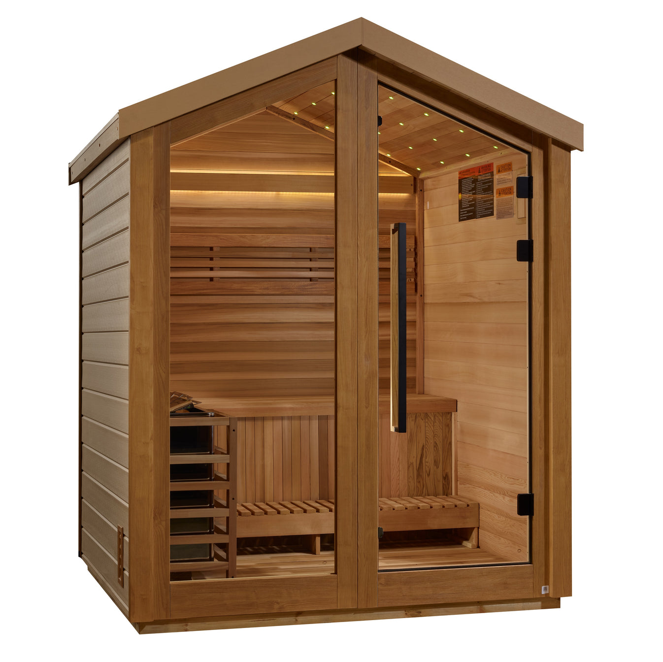 Savonlinna Cedar-Interior 3-Person Traditional Outdoor Barn Sauna