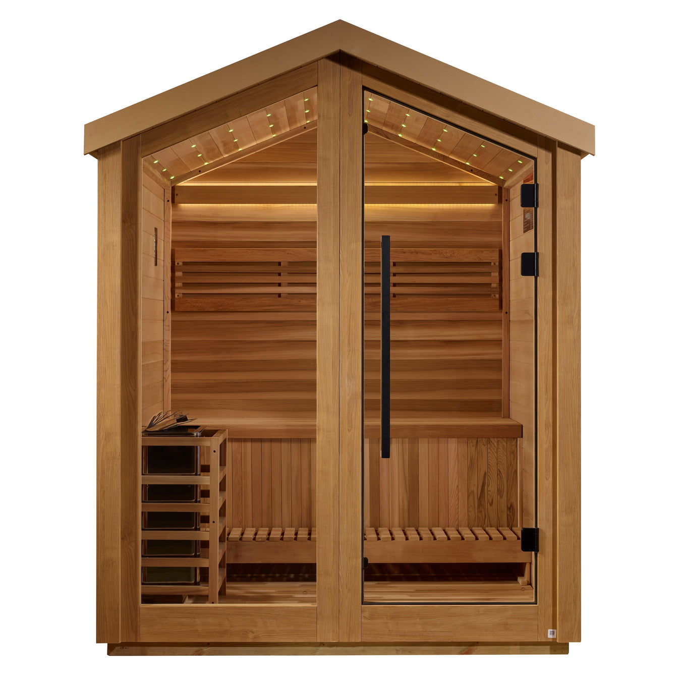 Savonlinna Cedar-Interior 3-Person Traditional Outdoor Barn Sauna