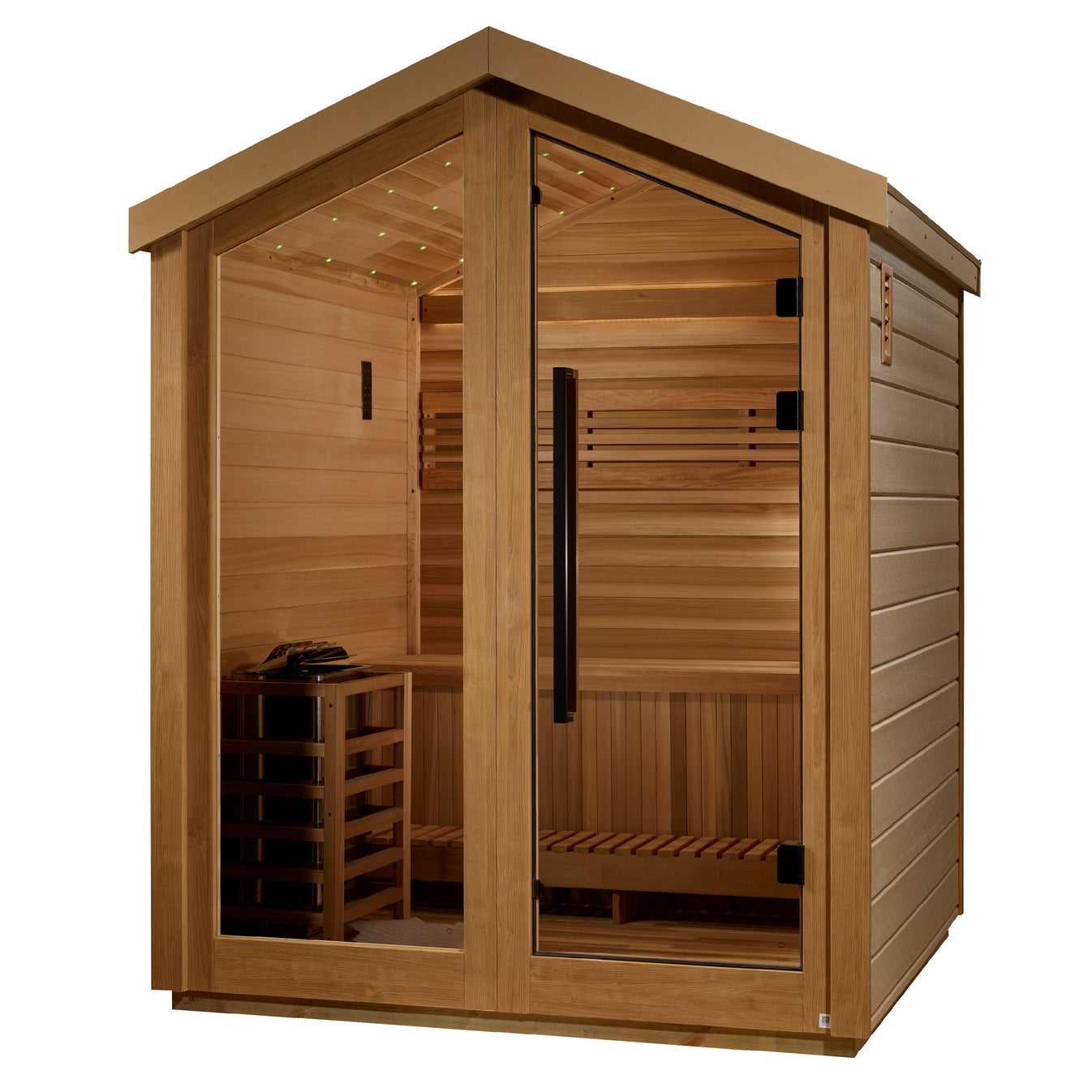 Savonlinna Cedar-Interior 3-Person Traditional Outdoor Barn Sauna