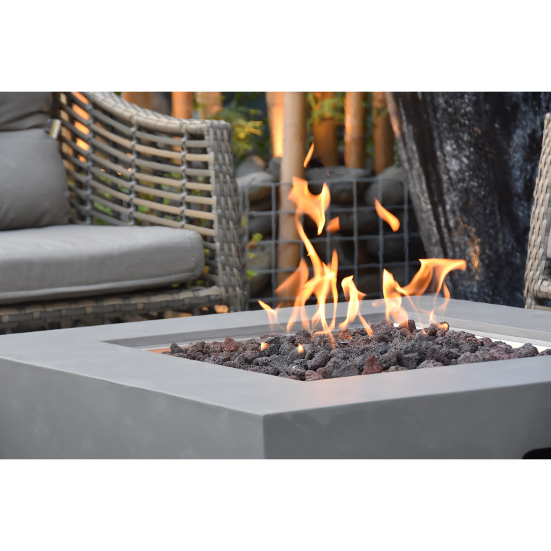 Westport Propane Fire Table in Light Gray