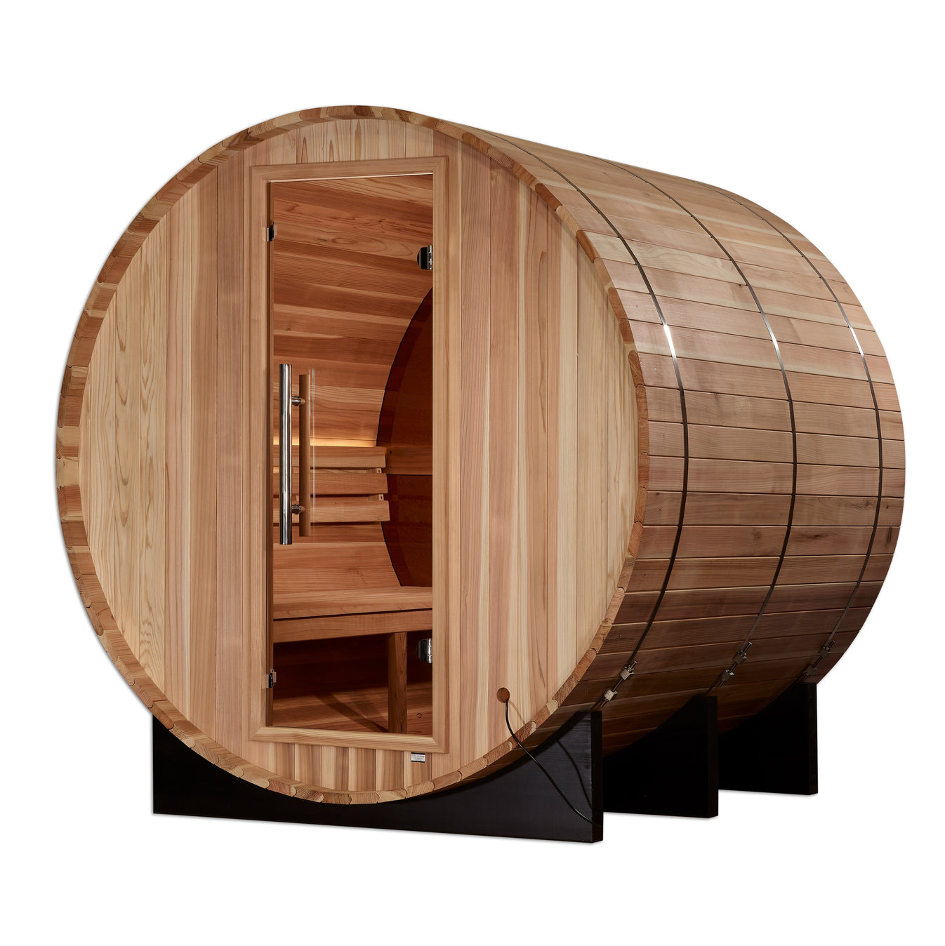Zurich Cedar 4-Person Traditional Outdoor Barrel Sauna
