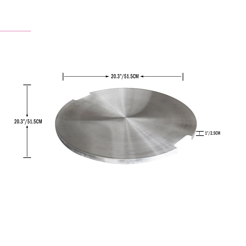 Stainless Steel Lid for Manchester Propane Fire Table