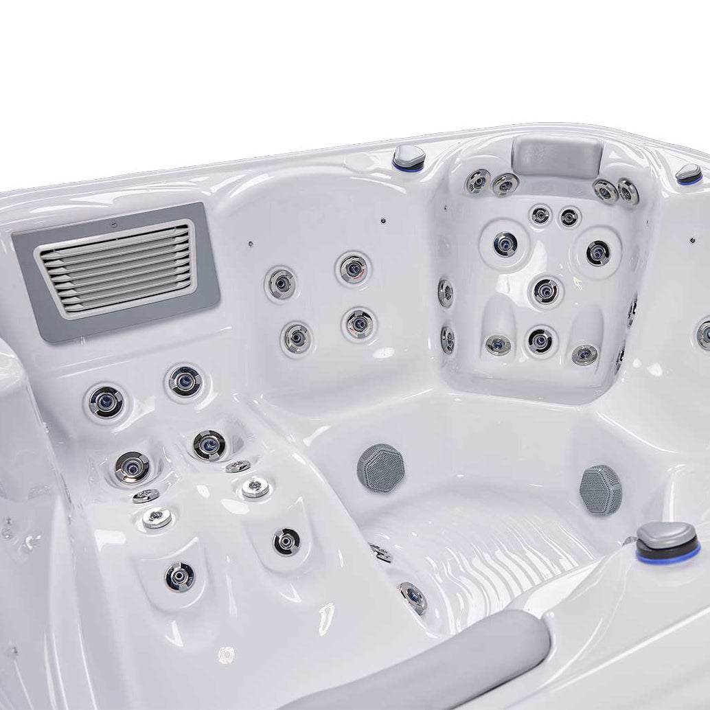 New York 6-Person 49-Jet Square Hot Tub